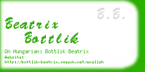 beatrix bottlik business card